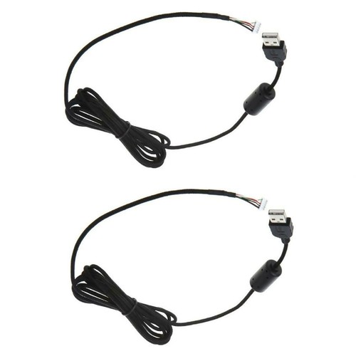 2pcs black mouse mice usb - black,